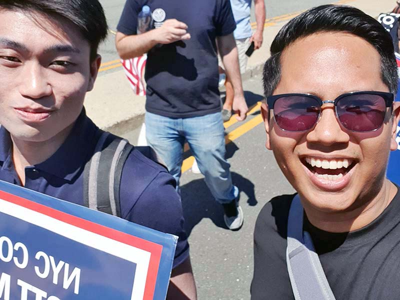 Memorial Day march with NYC Comptroller Stringer